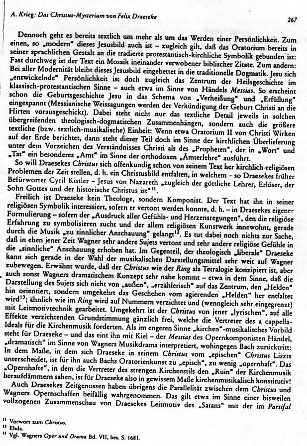 Gustav A. Krieg: Das Christus-Mysterium von Felix Draeseke - ein theologisch-musikalisches Programm aus der Zeit der Jahrhundertwende (The Christ Mysterium of Felix Draeseke - a theological-musical program from the time of the turn of the century) 