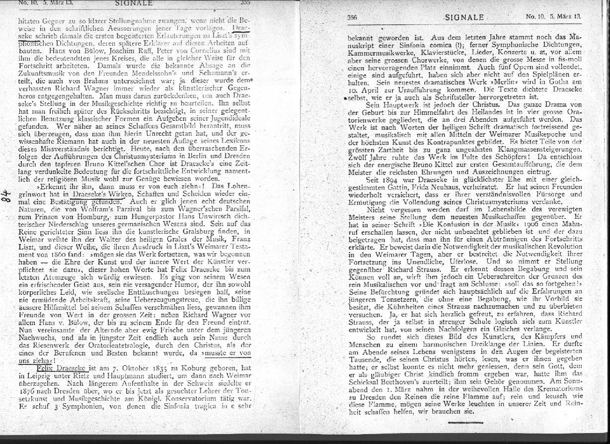 Signale Nr. 10, 5 März 1913, - Biographisches 