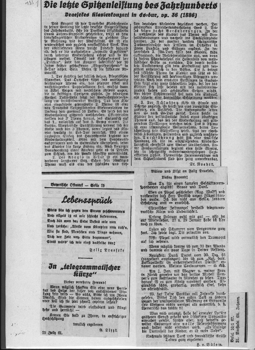 Erich Roeder: Die letzte Spitzenleistung des Jahrhundert (1935); Wieth-Knudsen: Dieser Künstier hat immer über den Parteien