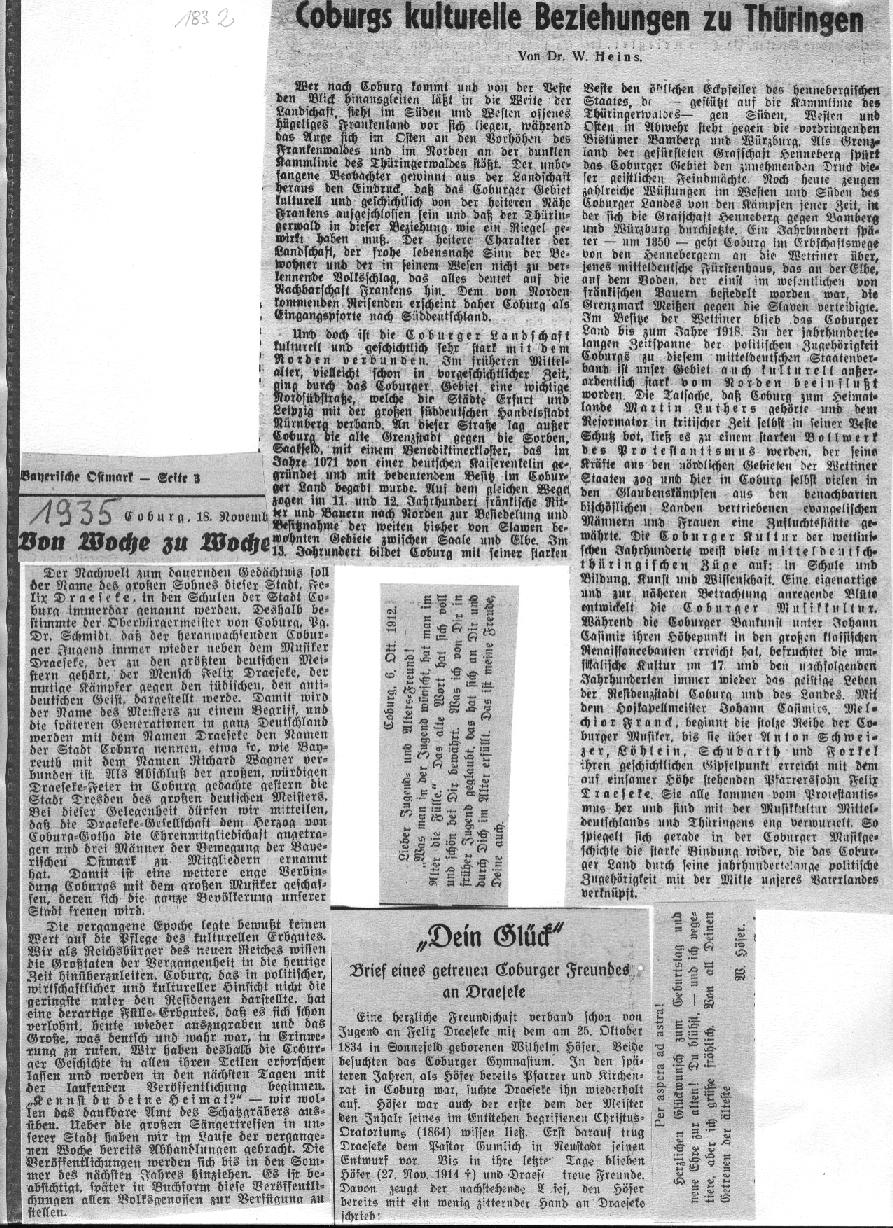 Erich Roeder: Die letzte Spitzenleistung des Jahrhundert (1935); Wieth-Knudsen: Dieser Künstier hat immer über den Parteien