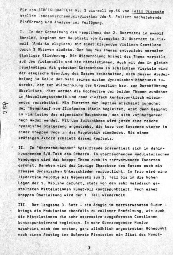 Programm - Coburger Schlosskonzert 19 Jun 1988: Haydn - Quinten-Quartett; Matthias Kleemann - Kontraste für Streichquartett (1975); Felix Draeseke - Quartett nr. 3 cis-moll op 66. Dresedener Streichquartett