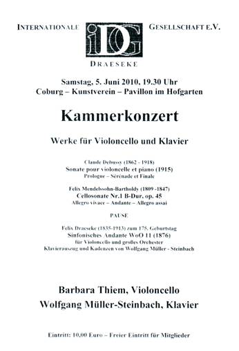 Kammer-Konzert im Pavillon des Kunstvereins