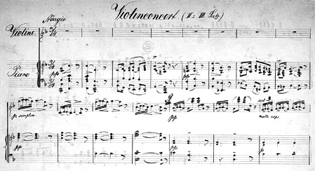 Draeseke's Violin Concerto - click  to enlarge in new window.